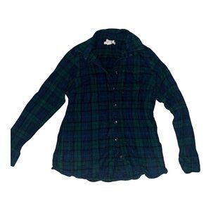 LL Bean Slightly Fitted Plaid Flannel